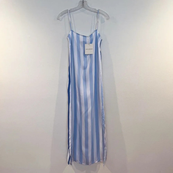 Mara Hoffman Swim Sena Striped Adjustable Beach Cover Up Midi Dress XS NWT - Picture 3 of 11
